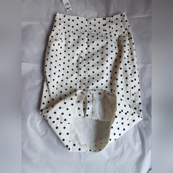 Express  Polka-dot Pencil Skirt off white black dots size 6 NWT - Picture 13 of 15